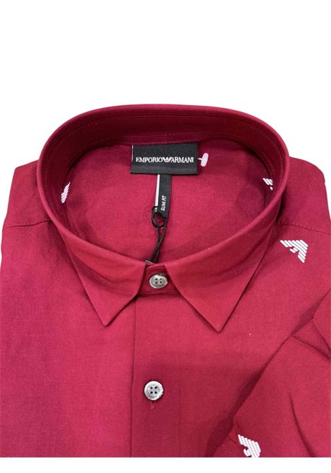 Camicia mezza manica con loghi aquila EMPORIO ARMANI | Camicie | E9.3Z1C10.1NREZ02020